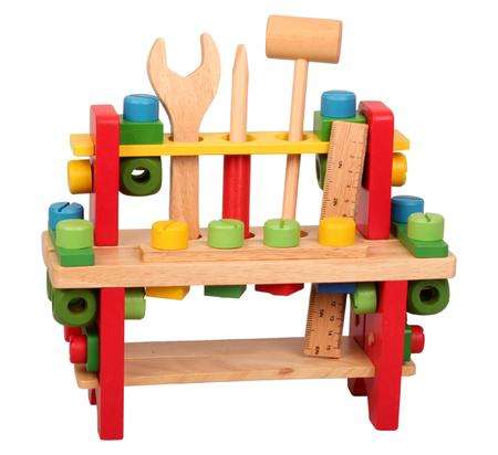 Educational wooden Work bench & tools